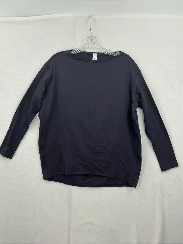 lululemon athletica Long Sleeve Crewneck Top in Charcoal Gray 884 - Image 2