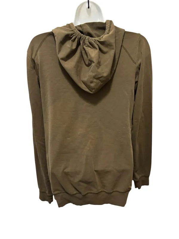 Latched Mama Nursing Hoodie Sz M Olive Green Pouch Pocket Stretch Long Sleeve - Image 3