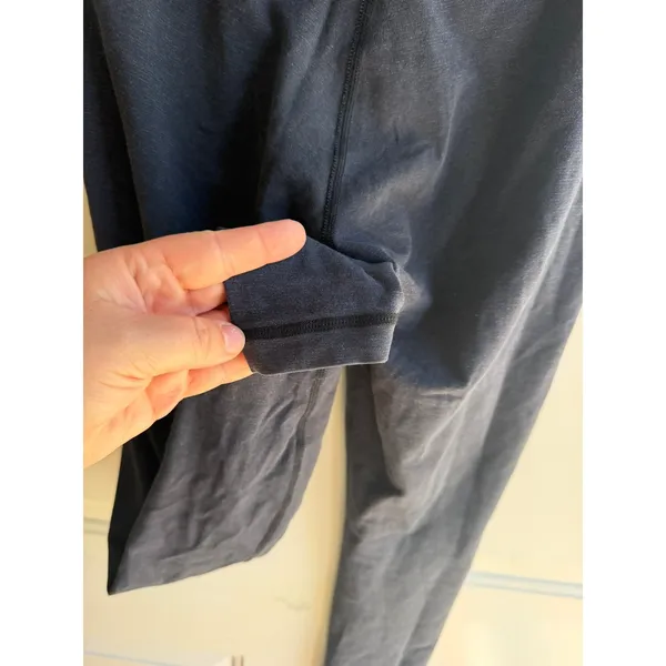 Lululemon Women's Wunder Under Hi-Rise‎ Grey Black Trim Tights Sz 8 - Image 7