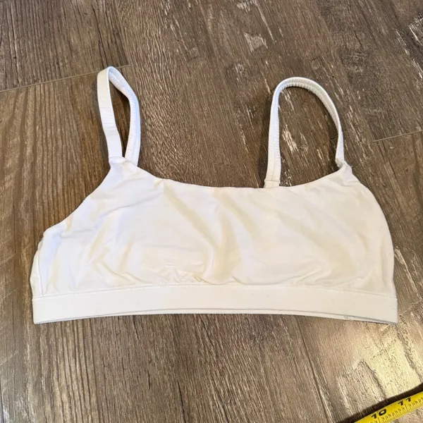 Skims Wear Everywhere Scoop Bralette Cream Loungewear Unpadded Comfy Sleep Bra - Image 2