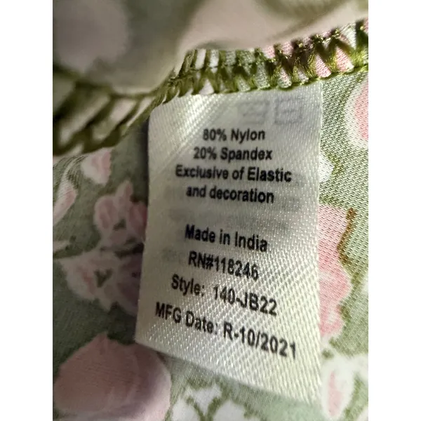 Cabana Life Floral Off Shoulder Maxi Dress Pink Ruffle Large boho‎ resort beach - Image 7