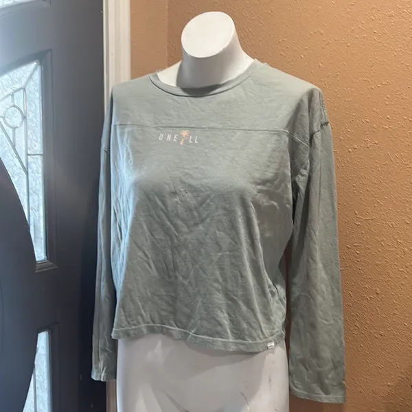 Oneill light green long sleeve T-shirt - Image 2