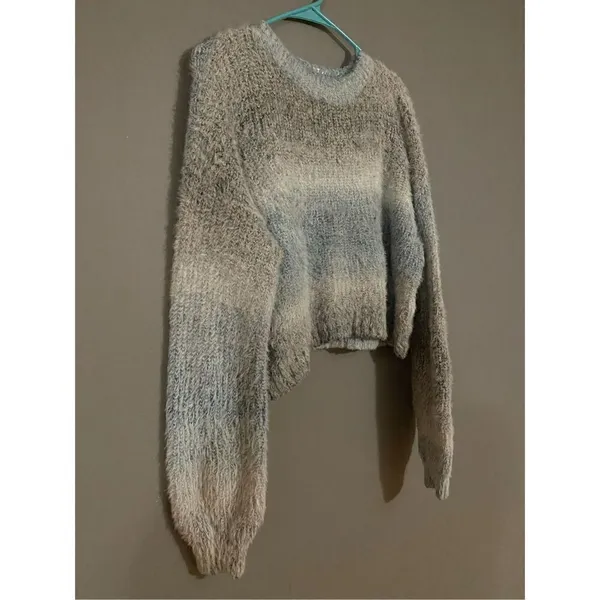 Wild Fable Sweater Ombre Striped Pullover Soft Cozy Short Knit Small - Image 4