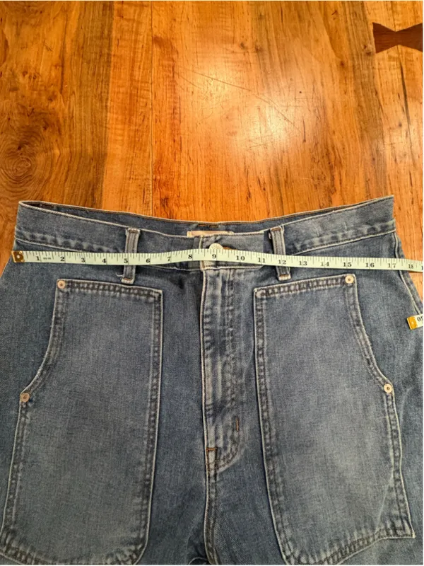 Madewell Balloon Jeans High Rise Wide Leg Utility Pocket Ankle Denim Pants Size - Image 7