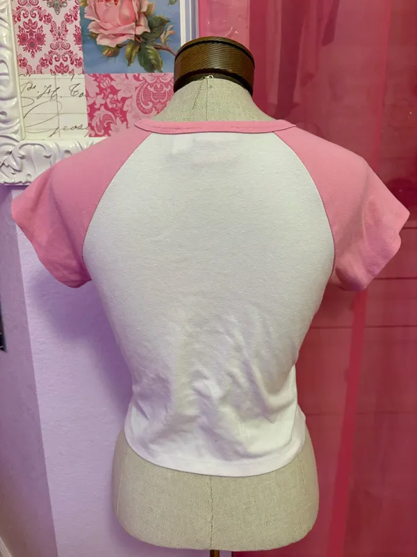 Small Barbie Forever 21 Baby Tee - Image 2