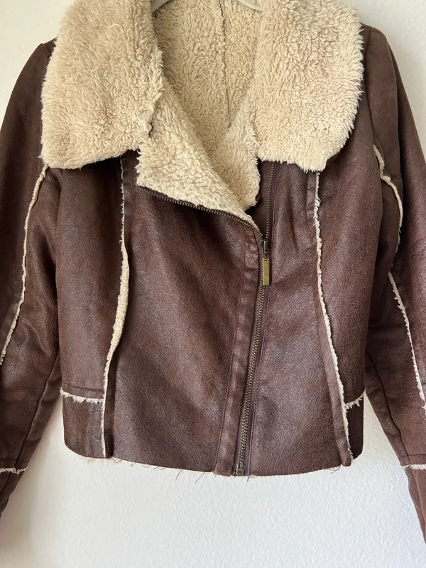 LF Shearling Aviator Jacket - Image 4