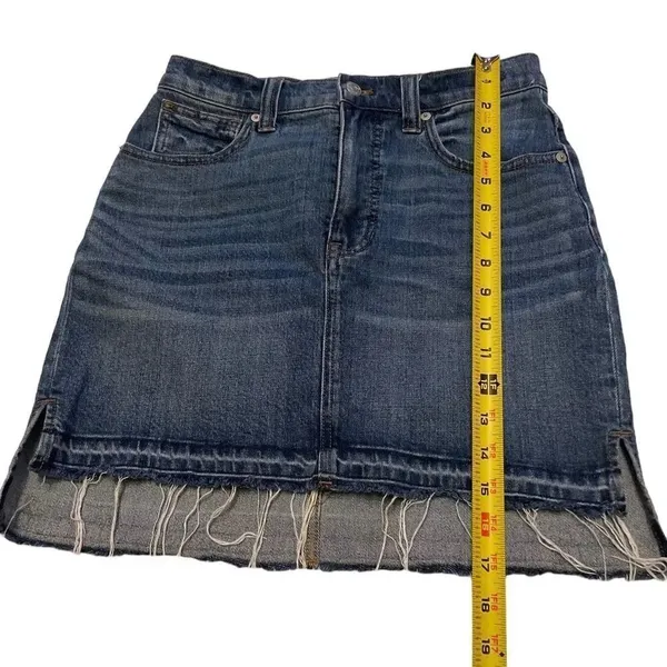 Madewell mini Jeans Skirt size 25 Boho Western Festival Fringe Vacation Summer - Image 3