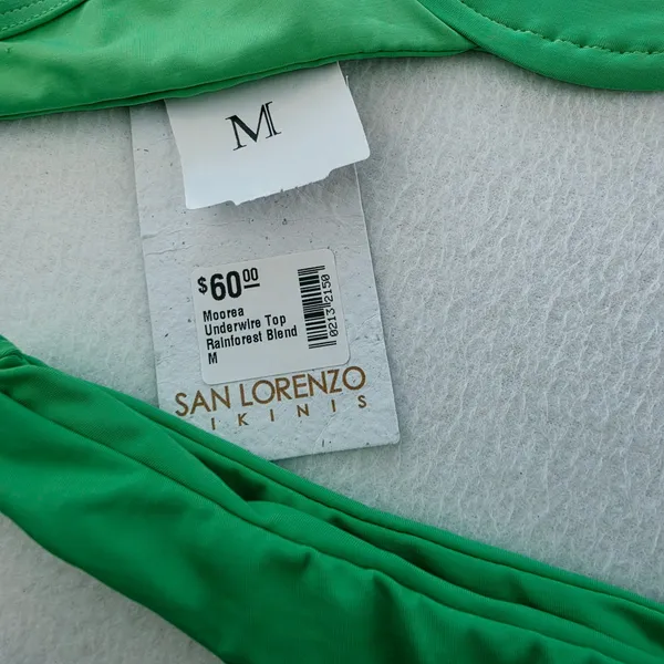 San Lorenzo NWT Moorea Underwire Bikini Set Rainforest Blend Green Womens Size M - Image 5