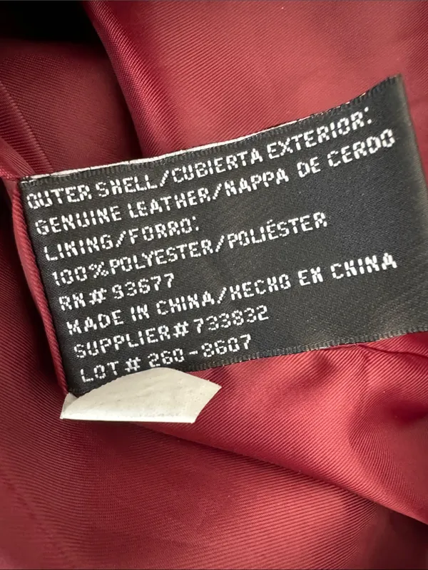 Vintage 100% Leather Jacket Size: S - Image 4