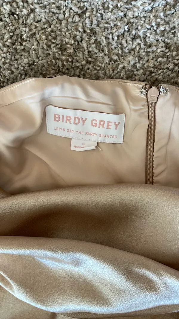 Gold Birdy Grey Dress - Image 3