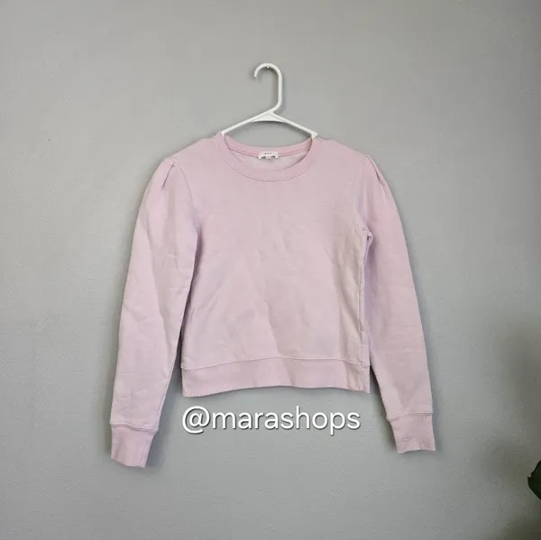 ALC Frank Avery Cotton Crewneck Sweatshirt Pink - Image 3