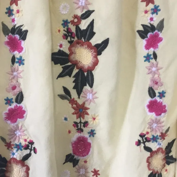 Francescas Yellow Floral Off Shoulder Ruffle Top - Image 3