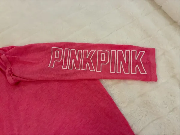 PINK - Victoria's Secret Women’s Brand 3/4 inch Sleeve Pullover Top Size Large - Image 2