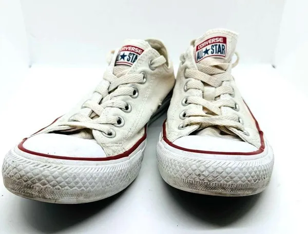 Converse Chuck Taylor All Star Blue Red Low Top Lace Up Shoes Size 8 - Image 2