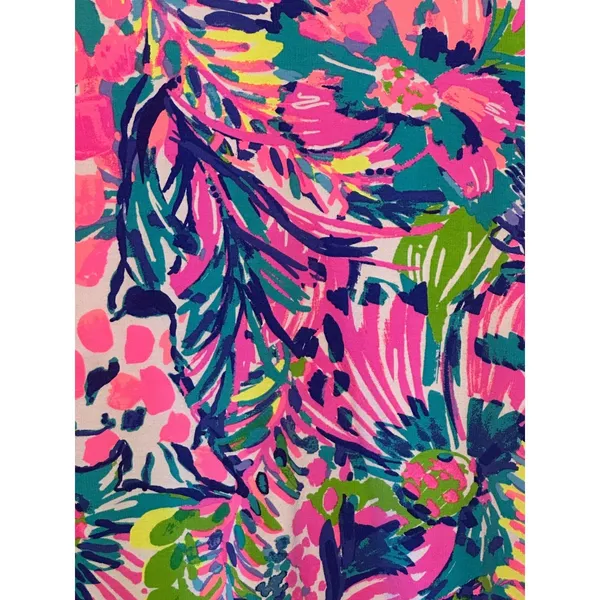 Lilly Pulitzer Tammy Dress Gumbo Limbo UPF 50+ Knit Cap Sleeve Scoop Neck Resort - Image 2