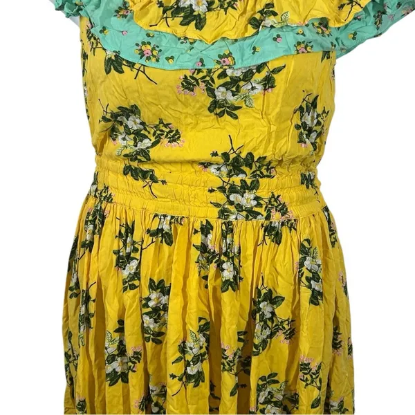 Matilda Jane Hooked on a Feeling Floral Off Shoulder Dress Large - Image 4