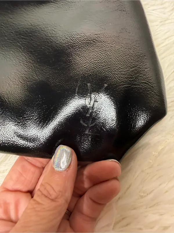 Yves Saint Laurent Beauté Black Cosmetic Makeup Bag Pouch YSL Beauty - Image 6