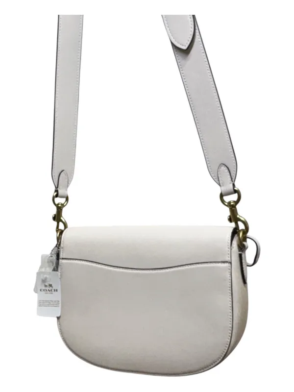 Coach Harley Crossbody Bag CM705 Glovetanned Leather Brass/Chalk NWT - Image 7