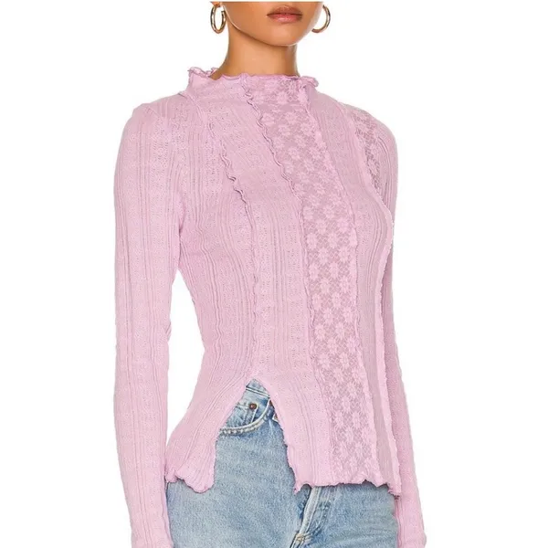 Free People Orchid Dust Long Sleeve Top NWT - Image 7