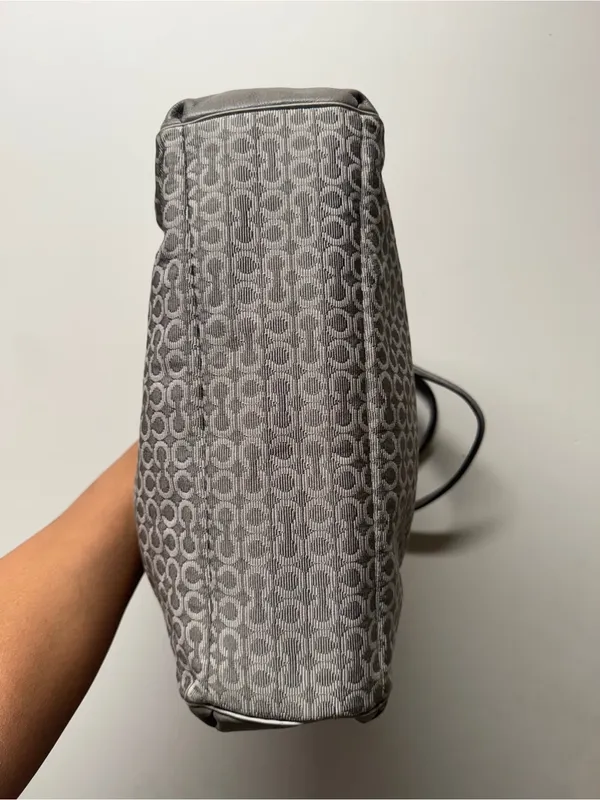 Coach Signature Jacquard Gray Hobo Bag with hangtags - Image 5