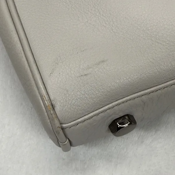 Rebecca Minkoff Crossbody Bag Leather Silver Hardware Pale Gray Small‎ - Image 7