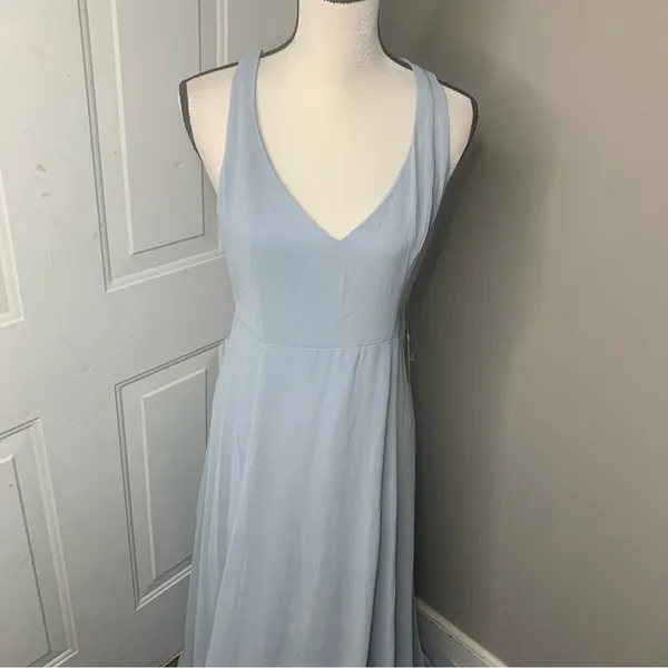 Show me Your Mumu Jenn low back maxi dress bridesmaids dusty blue size‎ XL - Image 3