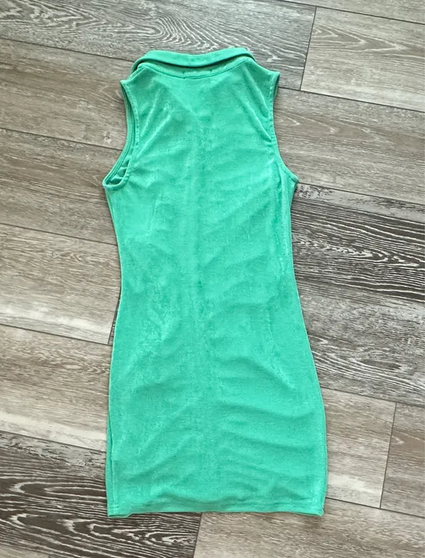Lavish Tuscaloosa Sz M Ruched Knit Dress Sleeveless Cute & Comfy - Image 6
