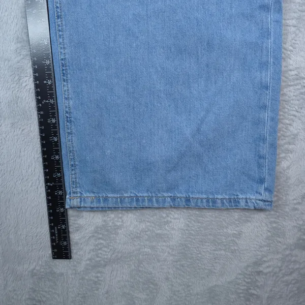Aeropostale Jeans Womens 14 (36x33) Blue High Rise Wide Leg 100% Cotton‎ 90s New - Image 10