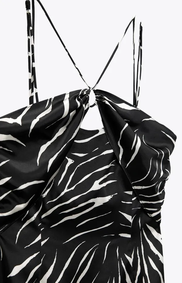 ZARA Animal Print Short Dress - Image 9