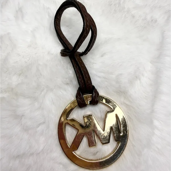 Michael Kors Brown key fob bag charm - Image 2