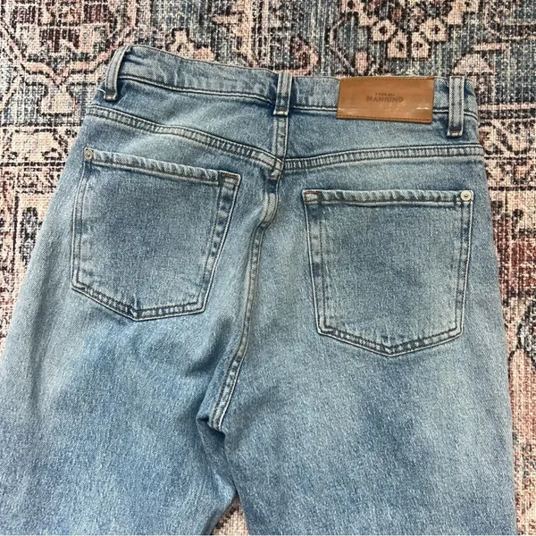 7 For All Mankind Logan Frost Stovepipe Jean with Fold Up Hem Size 26 - Image 11