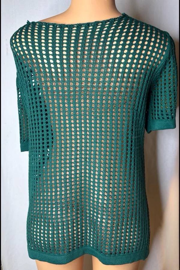Dark green knitted jersey - Image 5
