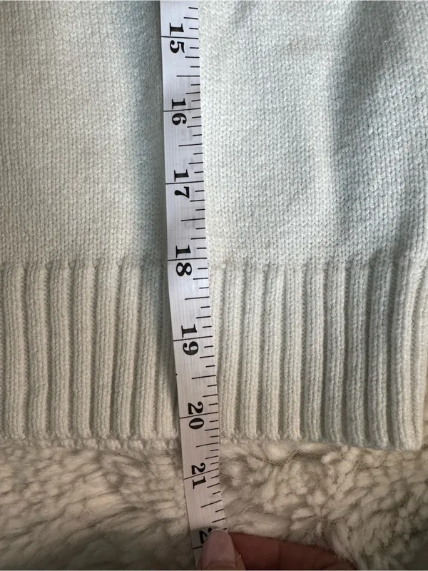 Hollister Ivory Pink Bow Sweater Size XXS - Image 6