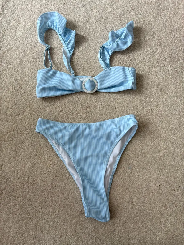 Shein Striped Bikini Set - Image 2