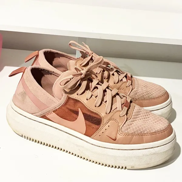 Nike Court Vision Alta TXT Rust‎ Pink Platform Size 9.5 Sneakers - Image 3