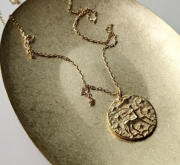 Sterling Silver, Sagittarius necklace , Zodiac - Image 4