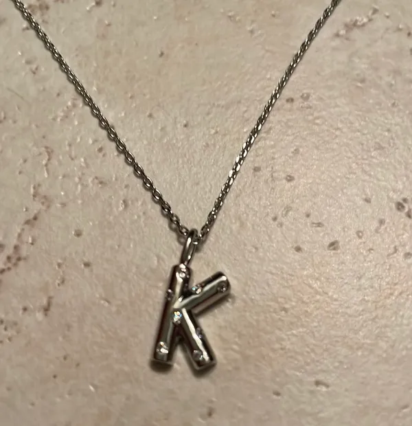 Target Letter “K” Necklace - Image 3