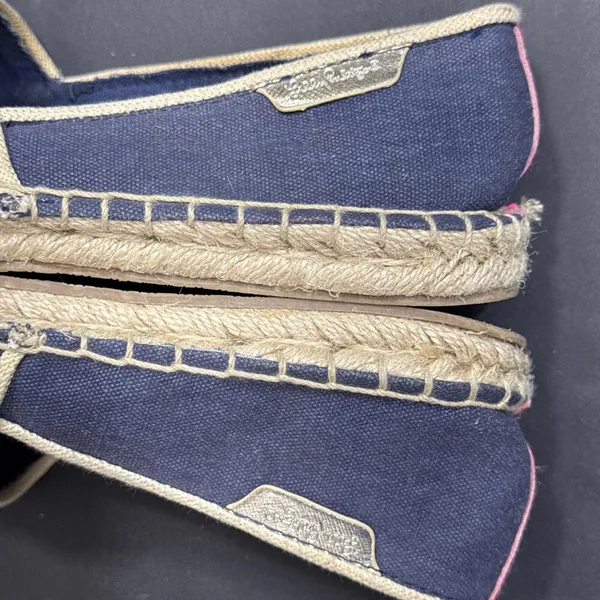 Lilly Pulitzer Preppy Nautical Beach Designer‎ Espadrille True Navy Seahorse 6 - Image 12