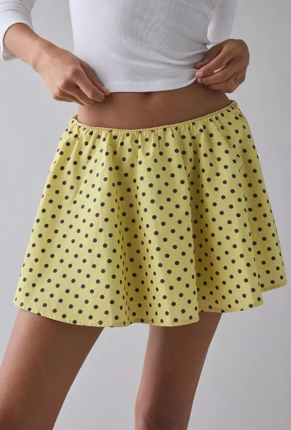Urban outfitters Kimichi blue yellow polka dot skirt - Image 3
