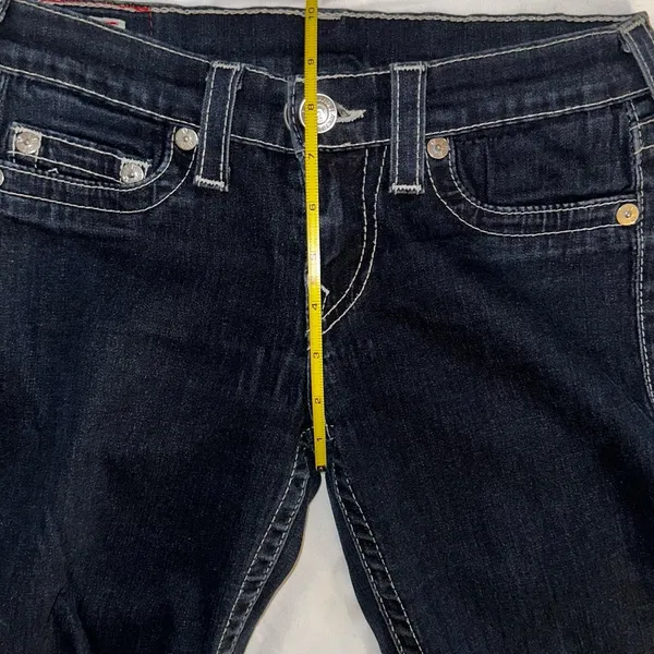 Authentic True Religion - Joey Y2K Dark Wash Jeans Size 27 – Iconic Horseshoe Stitch - Image 8