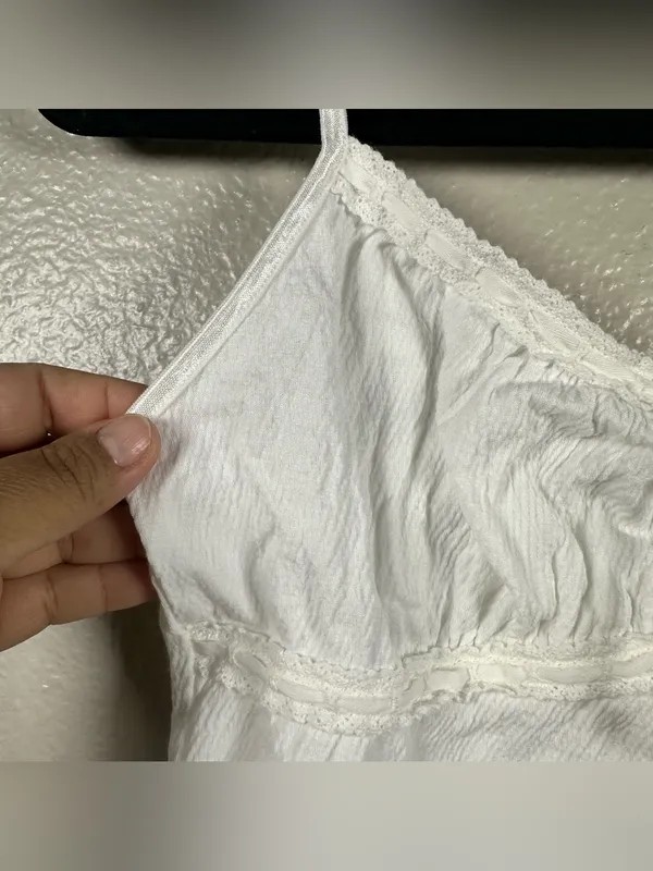 John Galt white tie front tank top SZ:S - Image 8
