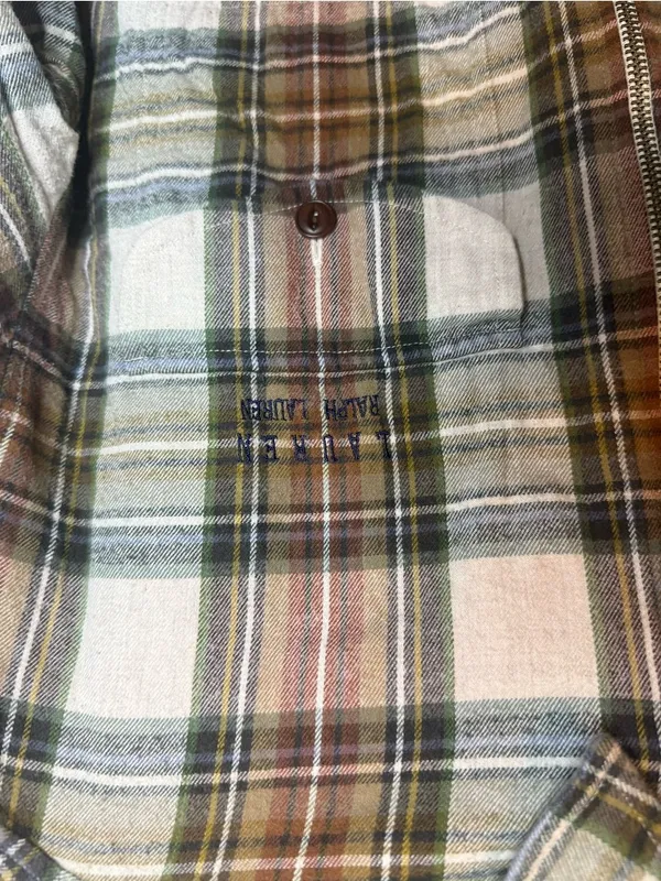 Lauren Ralph Lauren Vintage Plaid Full Zip Shacket - Image 4