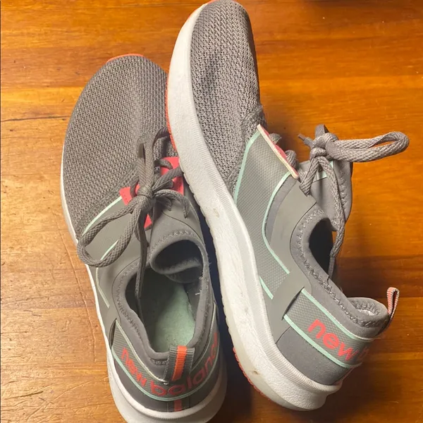 New Balance Charcoal and Vibrant Pink Athletic Shoes - Image 2