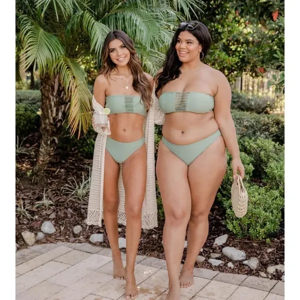 Pinkblush Pink Lilly SEA YOU TOGETHER OLIVE MID-RISE BIKINI BOTTOMS - Image 5