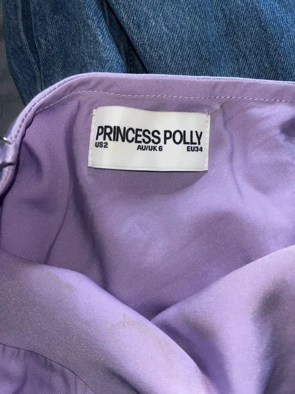 Princess Polly Purple Mini Dress Floral - Image 4