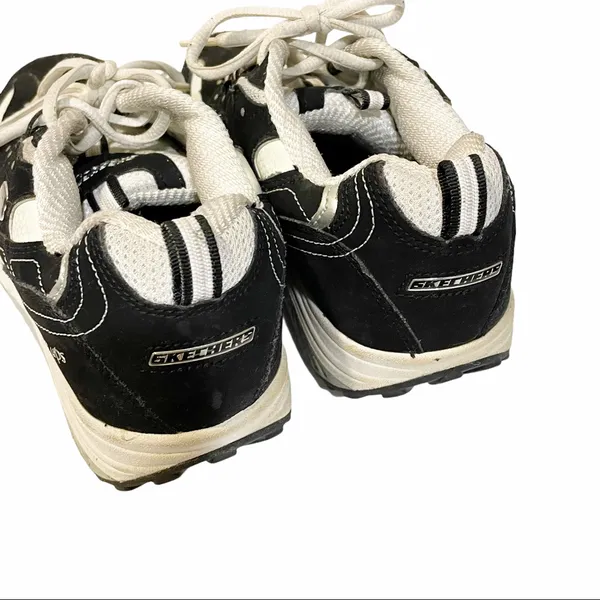 Skechers Size 9 Fitness Shapeups Y2K Black White Womens Sneakers‎ - Image 6