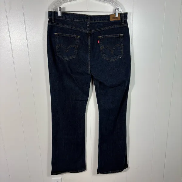 Levi's 529 Dark Wash Curvy Bootcut Stretch Denim Jeans Plus Size 16 Misses 16M - Image 5