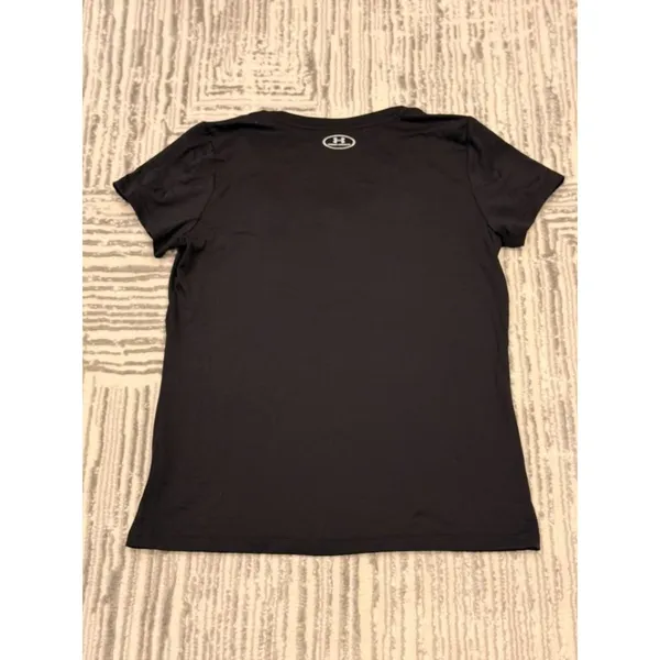 Under Armour women's medium black V-neck t-shirt - Image 3