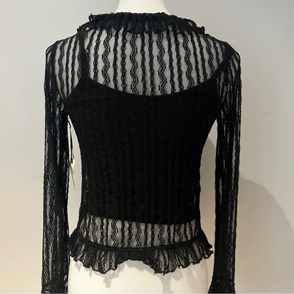 Liberty Love | Lace up See Through Top - Image 4