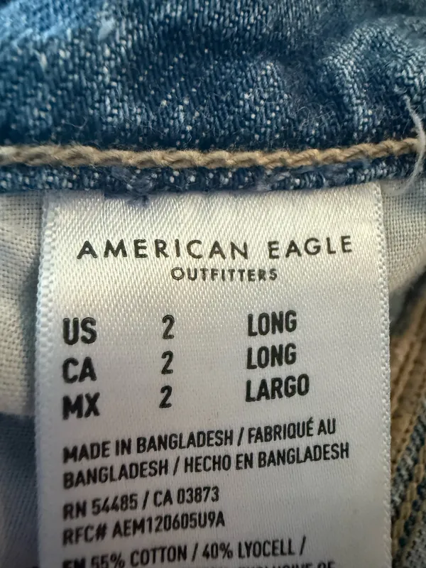 American Eagle High Waisted Baggy Wide Leg Jeans - Image 4